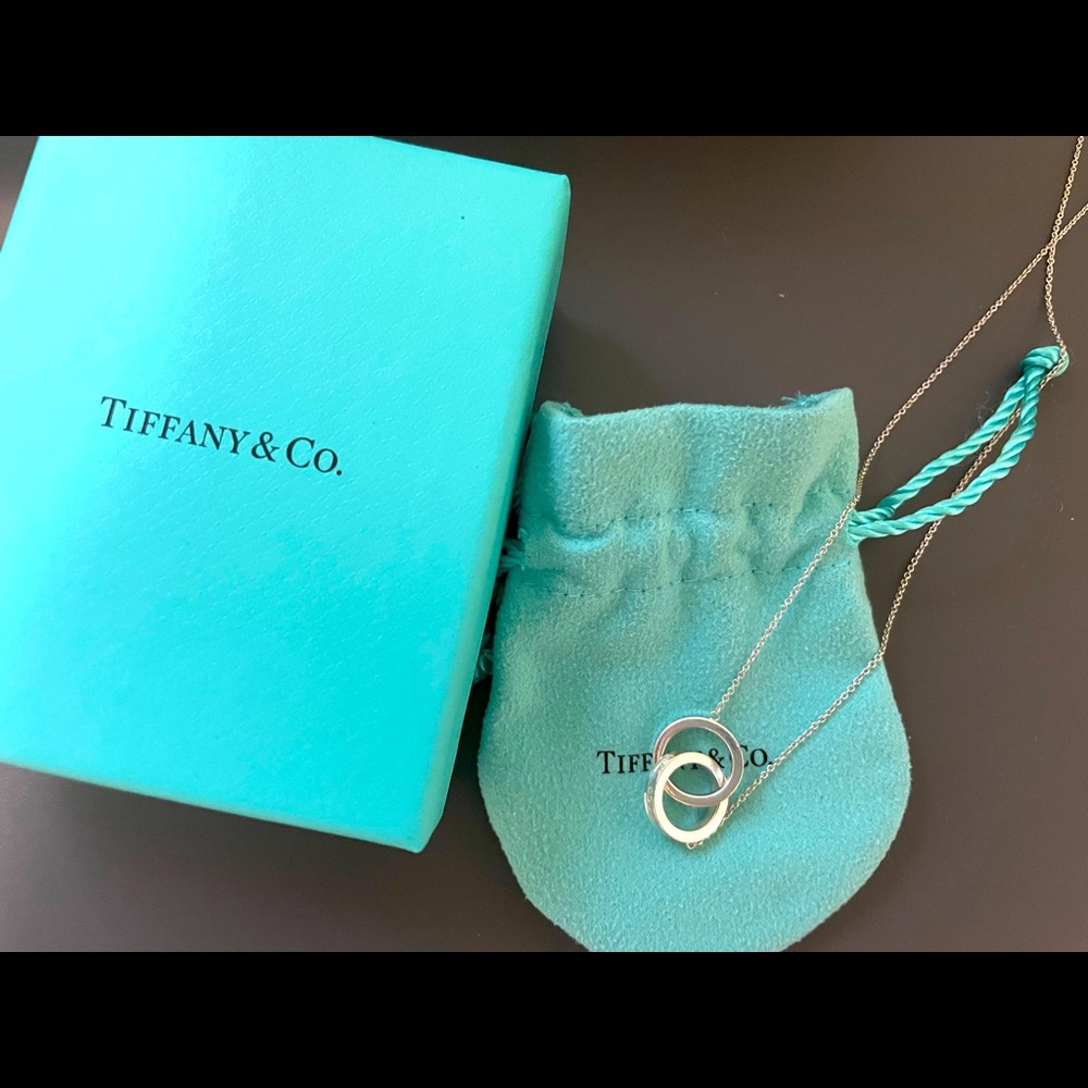 Tiffany & Co 1837 Interlocking Circles Necklace- Silver, Professionally cleaned